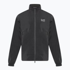 Kurtka męska EA7 Emporio Armani Golf Pro Windbreaker. Czarne kurtki męskie EA7 Emporio Armani, l, bez wzorów, z elastanu, bez kaptura. Za 819.99 zł.