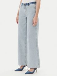 Guess Jeans Jeansy W5YA0Y D5M56 Niebieski Wide Leg. Niebieskie jeansy damskie Guess Jeans. Za 309.99 zł.
