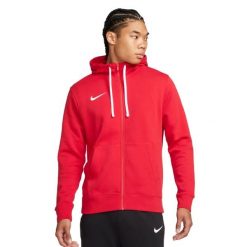 Bluza Męska Park 20 Z Pełnym Zamkiem Błyskawicznym. Czerwone bluzy męskie Nike, m, bez wzorów, z bawełny, z kapturem. Za 408.99 zł.