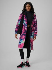 4F Dwustronna parka przejściowa membrana 5000 damska - multikolor S. Brązowe parki damskie 4f, s, bez wzorów, z materiału, biznesowe, bez kaptura. Za 399.99 zł.