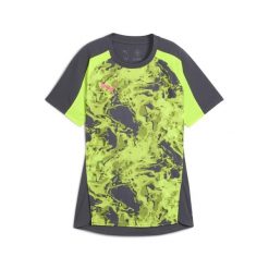 Damska koszulka piłkarska individualBLAZE PUMA Galactic Gray. Szare koszulki sportowe damskie Puma, bez wzorów, bez kołnierzyka, bez ramiączek, do piłki nożnej. Za 115.50 zł.