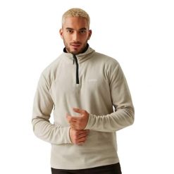 Bluza Polarowa z suwakiem Męska Thompson. Brązowe bluzy męskie Regatta, na zimę, l, bez wzorów, z materiału, bez kaptura. Za 81.99 zł.