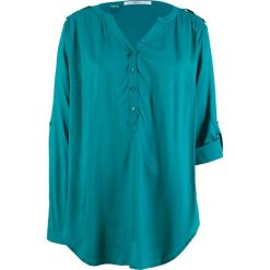 Tunika, długi rękaw bonprix kobaltowo-turkusowy. Niebieskie tuniki damskie bonprix, z długim rękawem. Za 74.99 zł.