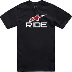 Alpinestars T-shirt ALPINESTARS RIDE 4.0 CSF TEE, Black/White/Red Rozmiar: L. Białe t-shirty męskie Alpinestars, l, bez wzorów, bez kołnierzyka. Za 145.02 zł.