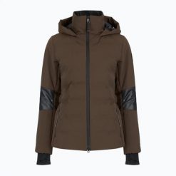 Kurtka narciarska damska BOGNER FIRE+ICE Cadja 2. Brązowe kurtki damskie na zimę, l, bez wzorów, z elastanu, bez kaptura, narciarskie. Za 2,499.00 zł.