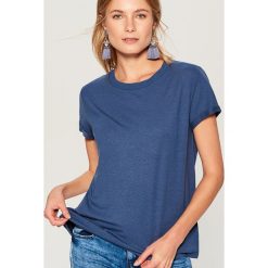 Koszulka oversize - Niebieski. Bluzki damskie marki Mohito. W wyprzedaży za 14.99 zł.