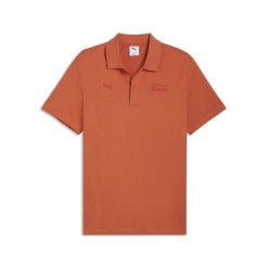 Męska koszulka polo Porsche Legacy Essentials PUMA. Brązowe koszulki polo męskie Puma, m, bez wzorów, bez kołnierzyka, bez ramiączek, do biegania. W wyprzedaży za 179.00 zł.