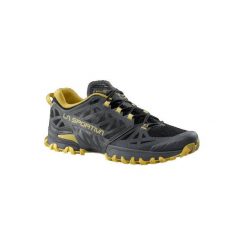 Buty do biegania trail La Sportiva Bushido III czarne. Czarne buty sportowe męskie La Sportiva, z materiału, bez zapięcia, do biegania. Za 741.80 zł.