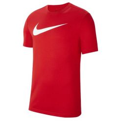 Męska Koszulka Z Logo Park DriFIT. Czerwone koszulki sportowe męskie Nike, m, bez wzorów, bez kołnierzyka, bez ramiączek, trekkingowe. Za 92.99 zł.