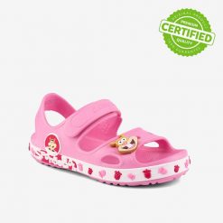 Sandały dziecięce Coqui - clogs, Coquiflex, drukowane. Czerwone sandały dziewczęce Coqui, bez zapięcia. Za 134.99 zł.