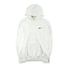 Second life - Damska bluza z kapturem Therma-Fit - Stan dobry. Białe bluzy damskie Nike, bez wzorów, z kapturem, na fitness i siłownię. Za 105.71 zł.