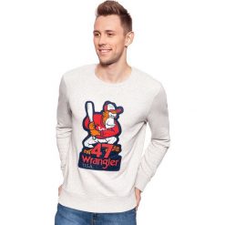 Wrangler WRANGLER MASCOTTE SWEAT LIGHT GREY MEL W6552H203 XXL. Bluzy męskie marki Wrangler. Za 117.99 zł.