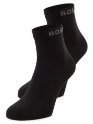 BOSS Skarpety w 2-paku Mężczyźni czarny, 39-42. Czarne skarpety męskie Boss, bez wzorów, z bawełny. Za 64.95 zł.