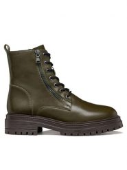 Geox Trapery D Iridea D16HRF 00039 C3009 Zielony. Zielone śniegowce i trapery damskie Geox, ze skóry. Za 589.99 zł.