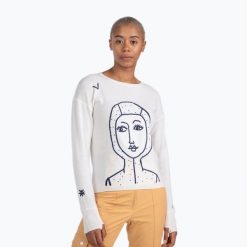 Sweter damski Rossignol Jcc Lina Pull. Białe swetry damskie Rossignol, bez wzorów, sportowe, bez kołnierzyka, bez ramiączek, bez kaptura. Za 869.99 zł.