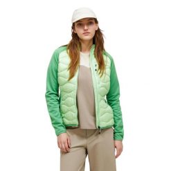 Kurtka Peak Performance puchowa damska Helium Down Hybrid Jacket zielona - L. Zielone kurtki damskie Peak Performance, l, bez wzorów, z puchu, bez kaptura. W wyprzedaży za 879.00 zł.