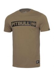 Koszulka sportowa męska Pitbull West Coast T-S Hilltop 170. Brązowe koszulki sportowe męskie PITBULL, m, bez wzorów, z bawełny, bez kołnierzyka, bez ramiączek. Za 89.00 zł.