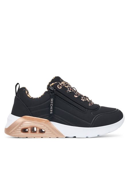 Skechers Sneakersy UNO Lite 2.0 - Leopard Stride 310708L/BLK Czarny. Czarne buty sportowe dziewczęce Skechers, bez wzorów, bez zapięcia. Za 229.99 zł.
