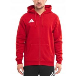 Bluza Męska adidas Entrada 26 z Kapturem Rozsuwana Sportowa Bawełniana XL. Czerwone bluzy męskie Adidas, m, bez wzorów, z bawełny, z kapturem. Za 147.00 zł.