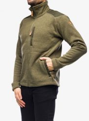 Bluza turystyczna męska Fjallraven Buck Fleece. Zielone bluzy męskie Fjällräven, l, bez wzorów, z materiału, bez kaptura. Za 698.49 zł.