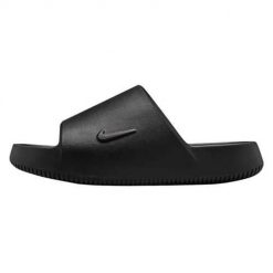Klapki damskie Nike Calm Slide 2.0. Czarne klapki damskie Nike, bez wzorów, z gumy, bez obcasa. Za 319.99 zł.