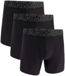 Under Armour Bokserki męskie UNDER ARMOUR Czarne - 3 PAK Performance Tech L. Czarne bokserki męskie Under Armour, l, bez wzorów. Za 108.90 zł.
