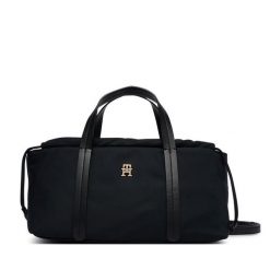 Torebka Tommy Hilfiger. Czarne torebki do ręki damskie Tommy Hilfiger, bez wzorów, klasyczne, bez dodatków. Za 409.99 zł.