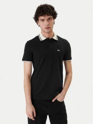 Armani Exchange Polo XM002350 AF10366 UC001 Czarny Regular Fit. Czarne koszulki polo męskie Armani Exchange, m, bez wzorów, z bawełny, bez ramiączek. Za 369.99 zł.