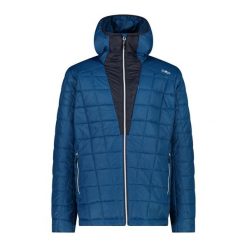 Kurtka z kapturem CMP Unlimitech. Niebieskie kurtki męskie CMP, bez wzorów, z puchu, sportowe, z kapturem. W wyprzedaży za 454.00 zł.