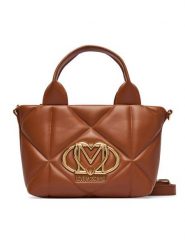 LOVE MOSCHINO Torebka JC4255PP0PLC0208 Brązowy. Brązowe torebki do ręki damskie Love Moschino, bez wzorów, ze skóry, bez dodatków. Za 949.99 zł.