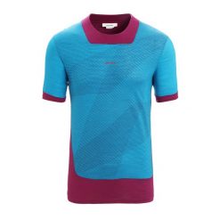 Koszulka trekkingowa męska icebreaker Zoneknit Geodetic. Niebieskie koszulki sportowe męskie Icebreaker, m, bez wzorów, bez kołnierzyka, bez ramiączek, trekkingowe. Za 199.99 zł.