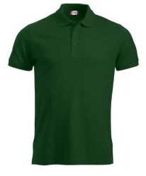 Clique Polo Manhattan — mieszany materiał, żakardowe paski na kołnierzu. Zielone paski damskie CLIQUE, bez wzorów, z bawełny, biznesowe. Za 120.07 zł.
