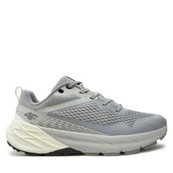 Trekkingi 4F. Szare buty sportowe męskie 4f, bez zapięcia, trekkingowe. Za 219.99 zł.