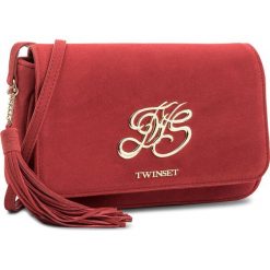 Torebka TWINSET - Tracolla OS8TEA Rubino 00045. Czerwone listonoszki damskie Twinset, ze skóry. W wyprzedaży za 529.00 zł.