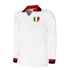 Retro koszulka piłkarska – Męska – AC Milan 1963 – Biały. Białe koszulki sportowe męskie COPA FOOTBALL, m, bez wzorów, bez kołnierzyka, bez ramiączek, do piłki nożnej. Za 299.15 zł.