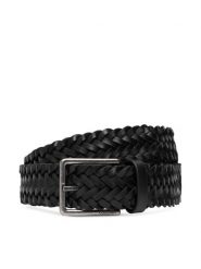 Calvin Klein Pasek Męski Warmth Buckle 35Mm LV04D7053G Czarny. Czarne paski damskie Calvin Klein, bez wzorów, ze skóry. Za 289.99 zł.