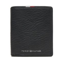 Portfel Tommy Hilfiger. Czarne portfele męskie Tommy Hilfiger, bez wzorów. Za 249.99 zł.