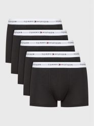 Tommy Hilfiger Komplet 5 par bokserek UM0UM02767 Czarny. Czarne bokserki męskie Tommy Hilfiger, l, bez wzorów, z bawełny. Za 269.99 zł.