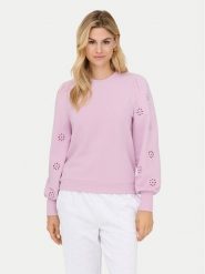 ONLY Bluza Femme 15315687 Różowy Regular Fit. Czerwone bluzy damskie Only, s, bez wzorów, z syntetyku, bez kaptura. Za 169.99 zł.