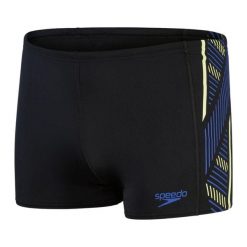 Bokserki kąpielowe męskie Speedo Tech Panel. Czarne kąpielówki męskie Speedo, m, bez wzorów, z materiału, krótkie, do pływania. Za 94.99 zł.