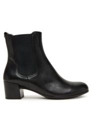 ECCO Botki Dress Classic 20992301001 Czarny. Czarne botki damskie ecco, ze skóry, bez obcasa, na słupku, bez zapięcia. Za 699.99 zł.