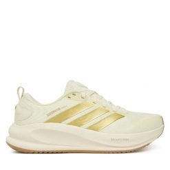 Buty do biegania adidas. Białe obuwie sportowe damskie Adidas, bez wzorów, do biegania. Za 359.99 zł.