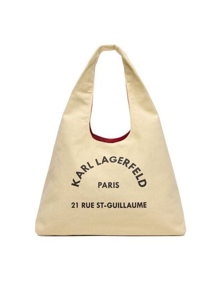 KARL LAGERFELD Torebka B1W50015 Beżowy. Brązowe torebki do ręki damskie KARL LAGERFELD, bez wzorów, z materiału, bez dodatków. Za 389.99 zł.