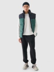4F Spodnie dresowe joggery męskie - czarne XL. Czarne spodnie sportowe męskie 4f, m, bez wzorów, z bawełny. Za 149.99 zł.