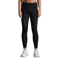 Damskie legginsy 2XU Ignition Shield. Czarne legginsy damskie 2XU, bez wzorów, do biegania. Za 493.00 zł.