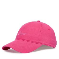 Czapka z daszkiem BOSS. Czerwone czapki i kapelusze damskie Boss, bez wzorów. Za 159.99 zł.