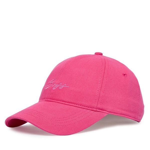 Czapka z daszkiem BOSS. Czerwone czapki i kapelusze damskie Boss, bez wzorów. Za 159.99 zł.