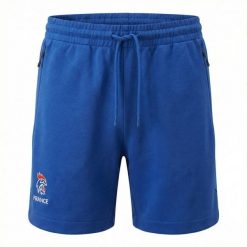 Krótkie spodenki damskie Francja TVL 2026/27. Niebieskie spodnie sportowe damskie Adidas, bez wzorów, do piłki ręcznej. Za 285.00 zł.