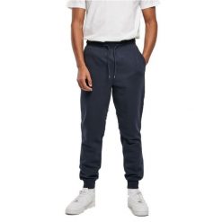 Spodnie do biegania Urban Classics Basic. Niebieskie spodnie sportowe męskie Urban Classics, m, bez wzorów, z bawełny, do biegania. Za 149.55 zł.