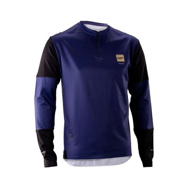 Bluza rowerowa Leatt MTB Endurance 3.0 Long Sleeve. Niebieskie bluzy męskie LEATT, l, bez wzorów, z materiału, bez kaptura. Za 399.00 zł.